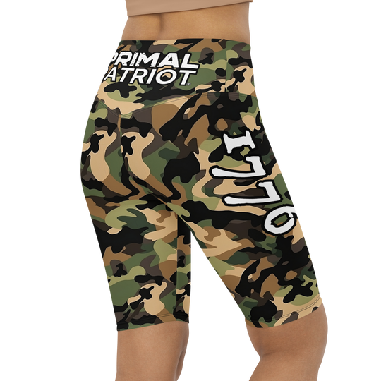 Biker Shorts - Woodlands Camo