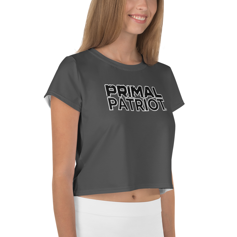 Crop Tee - Gray Primal