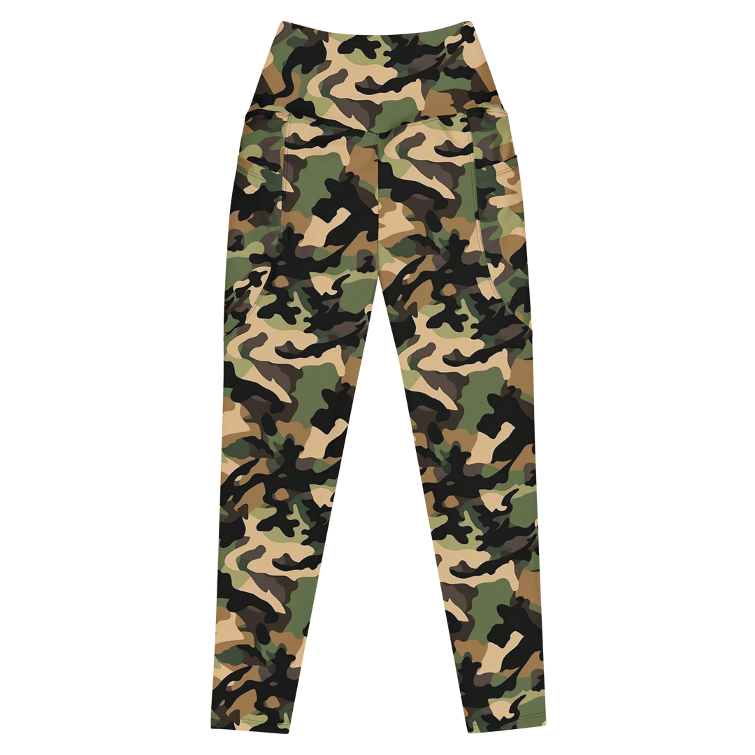 Leggings With Pockets - Woodlands Camo