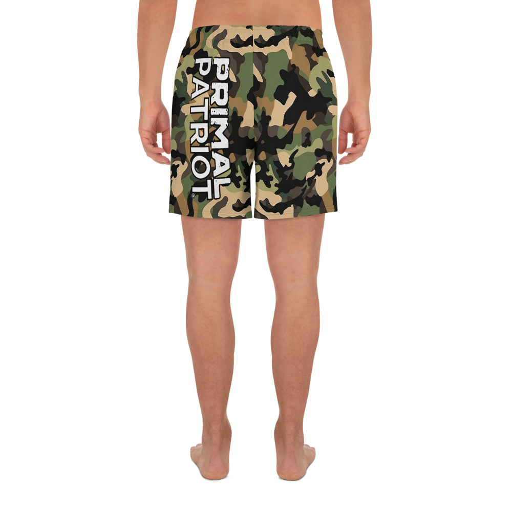 Recycled Athletic Shorts - Woodlands Camo