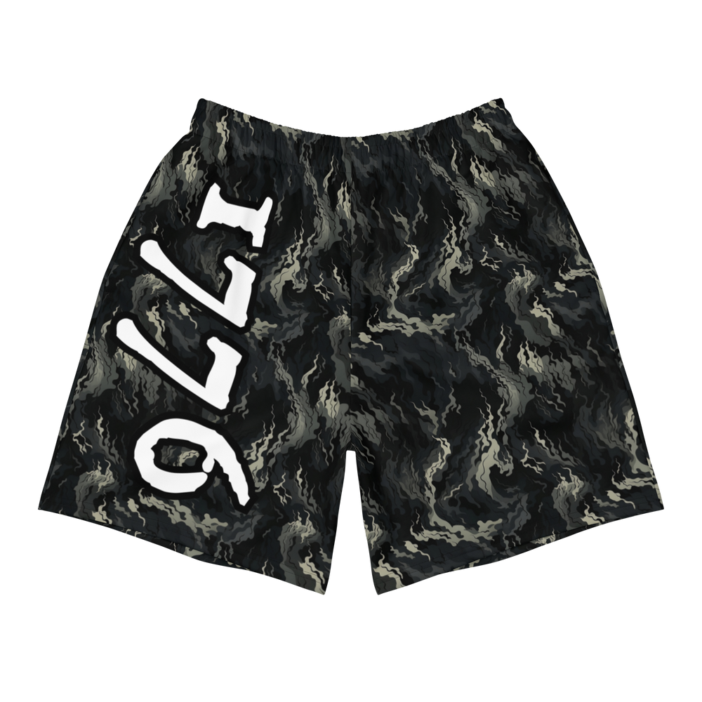 Recycled Athletic Shorts - Smoke Camo