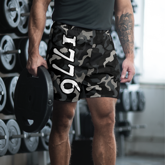 Recycled Athletic Shorts - Night Camo