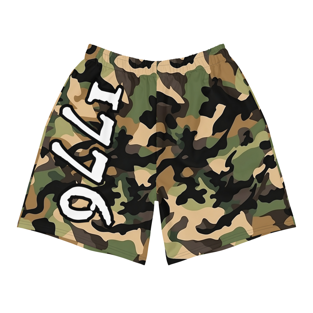 Recycled Athletic Shorts - Woodlands Camo