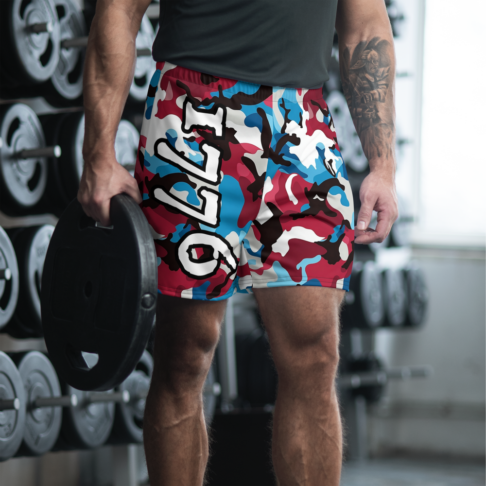 Recycled Athletic Shorts - Old Glory Camo