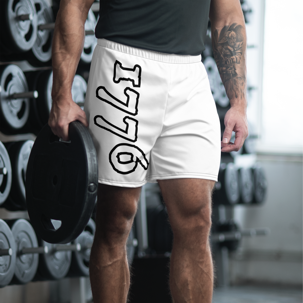 Recycled Athletic Shorts - White Primal