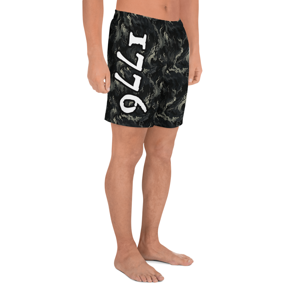 Recycled Athletic Shorts - Smoke Camo