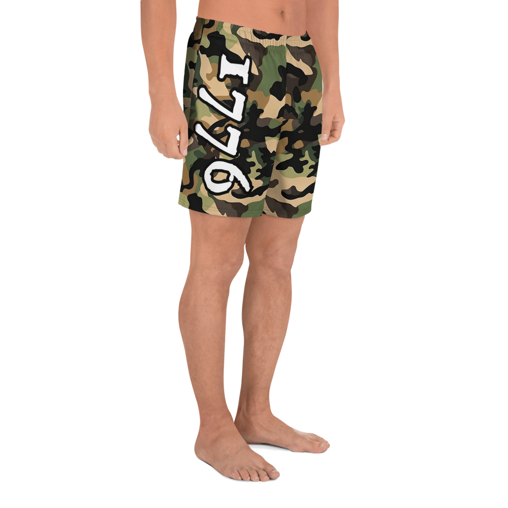 Recycled Athletic Shorts - Woodlands Camo