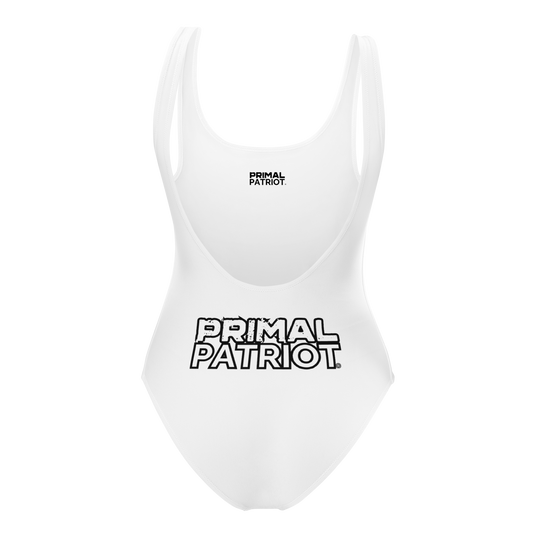 One-Piece Swimsuit - White Primal