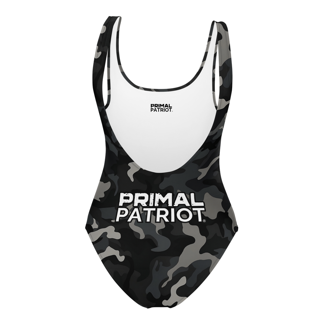 One-Piece Swimsuit - Night Camo