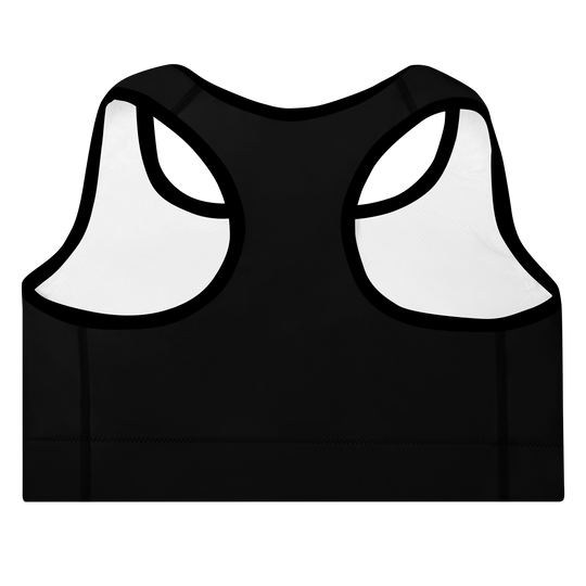 Padded Sports Bra - Black Primal