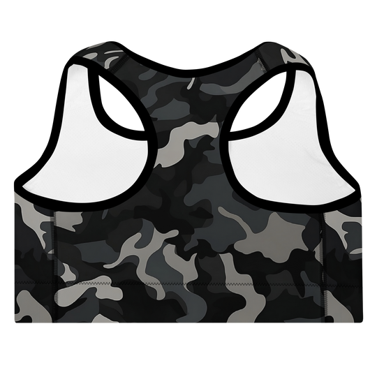 Padded Sports Bra - Night Camo