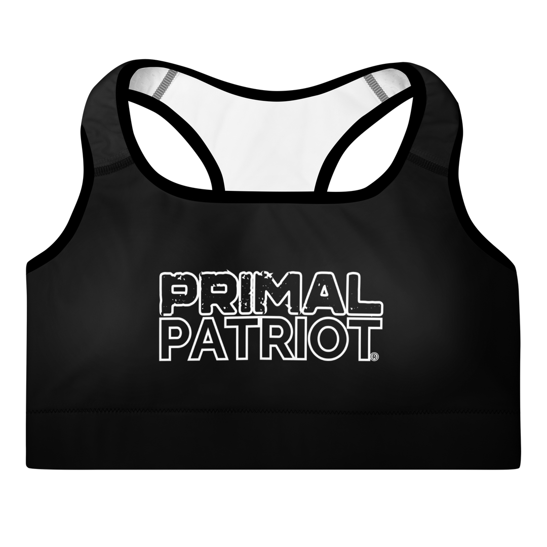 Padded Sports Bra - Black Primal