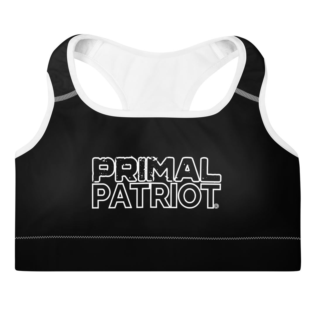 Padded Sports Bra - Black Primal