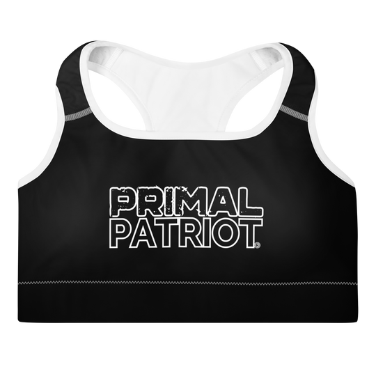 Padded Sports Bra - Black Primal