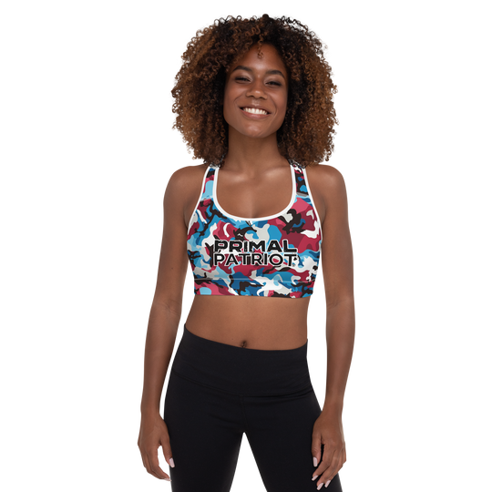 Padded Sports Bra - Old Glory Camo