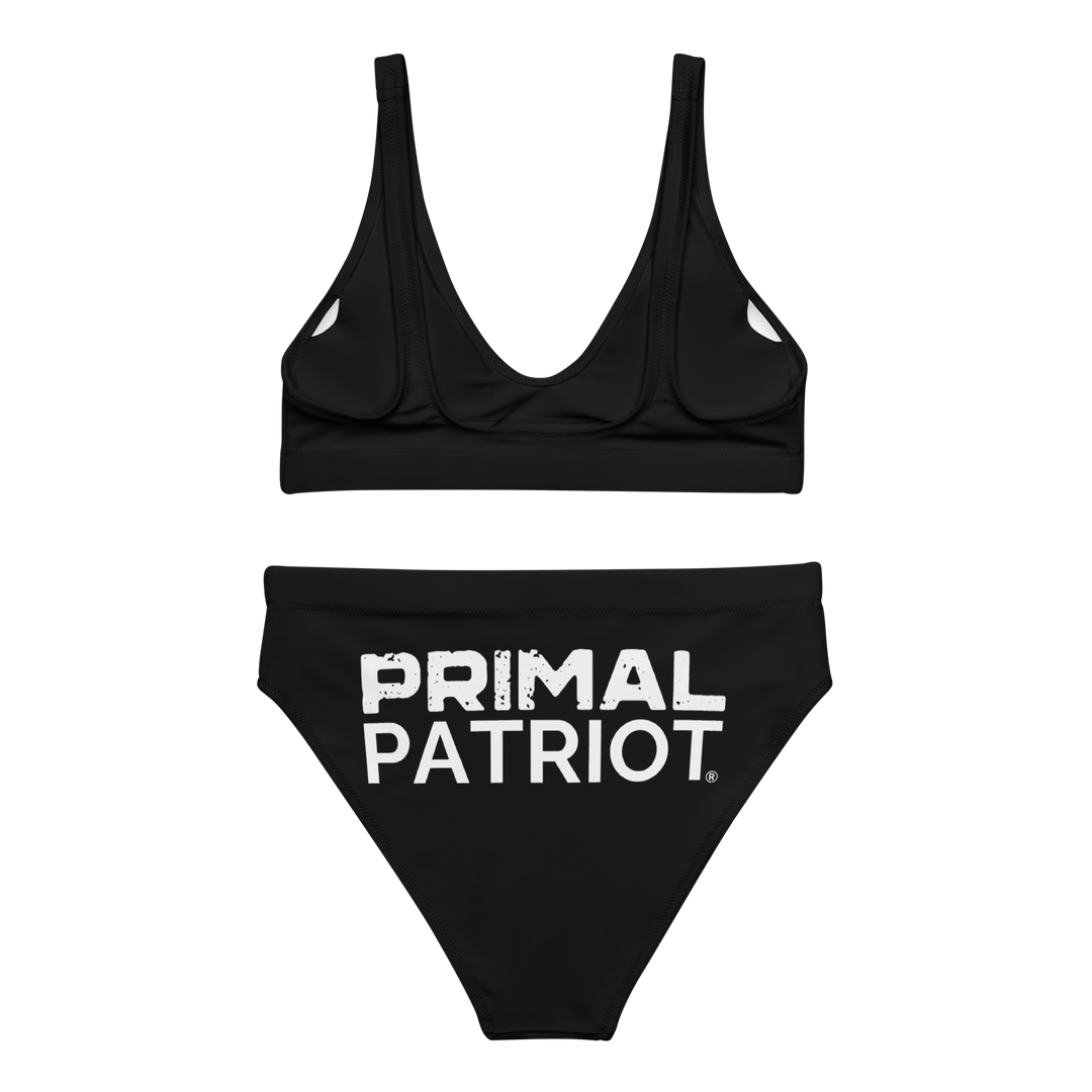 High-Waisted Bikini - Black Primal