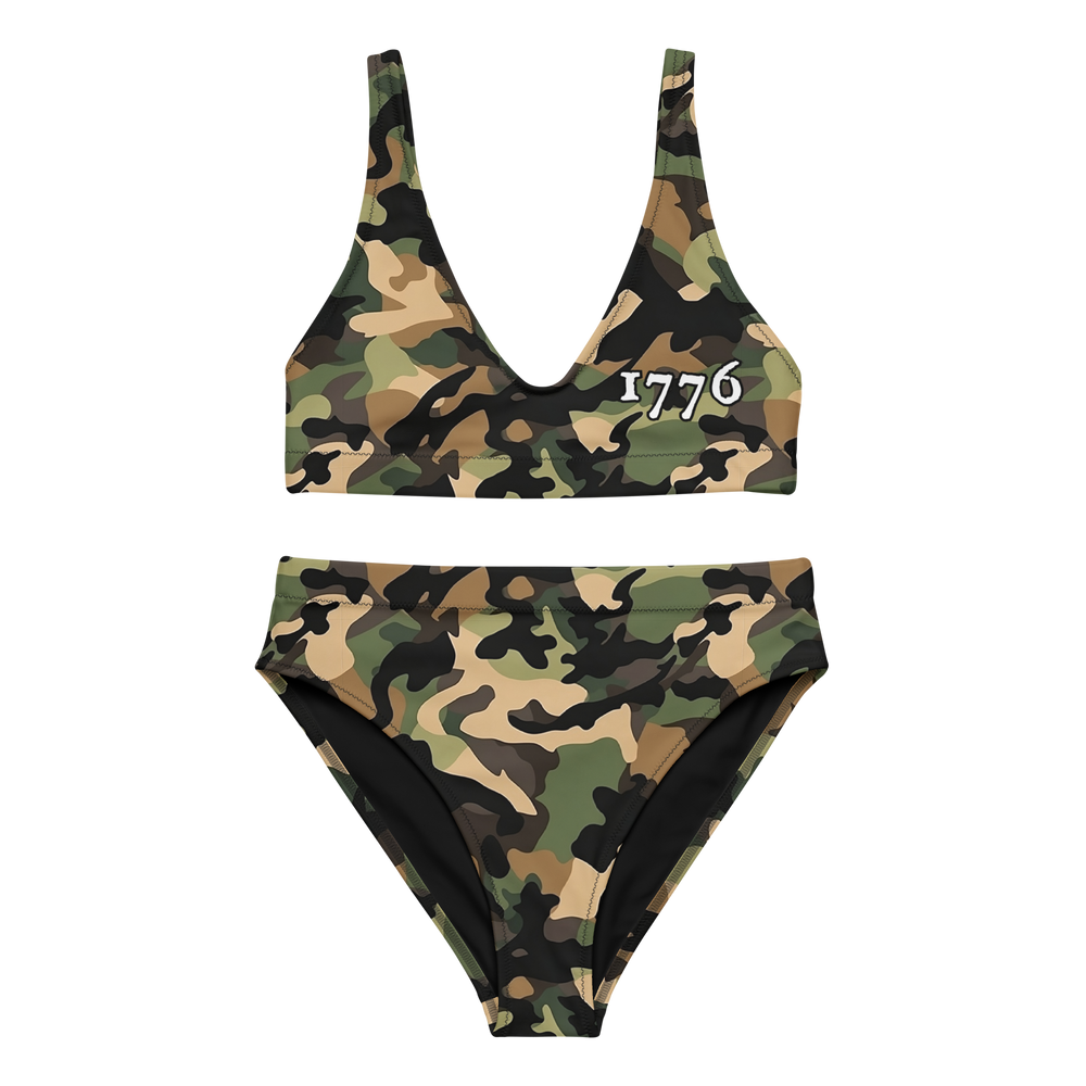 High-Waisted Bikini - Woodlands Camo