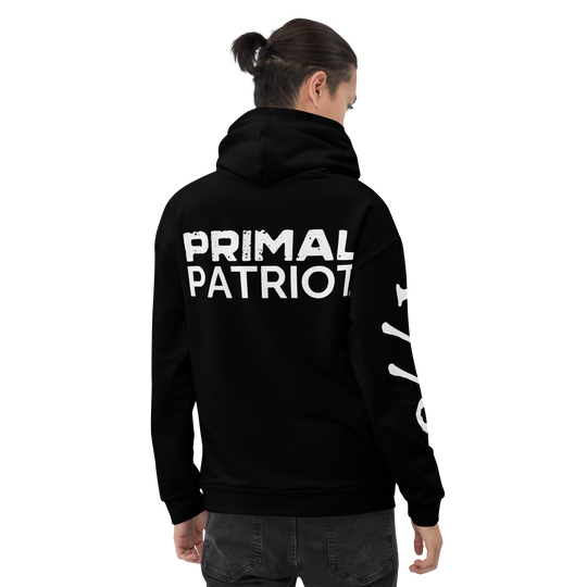 Men's Hoodie - Black Primal