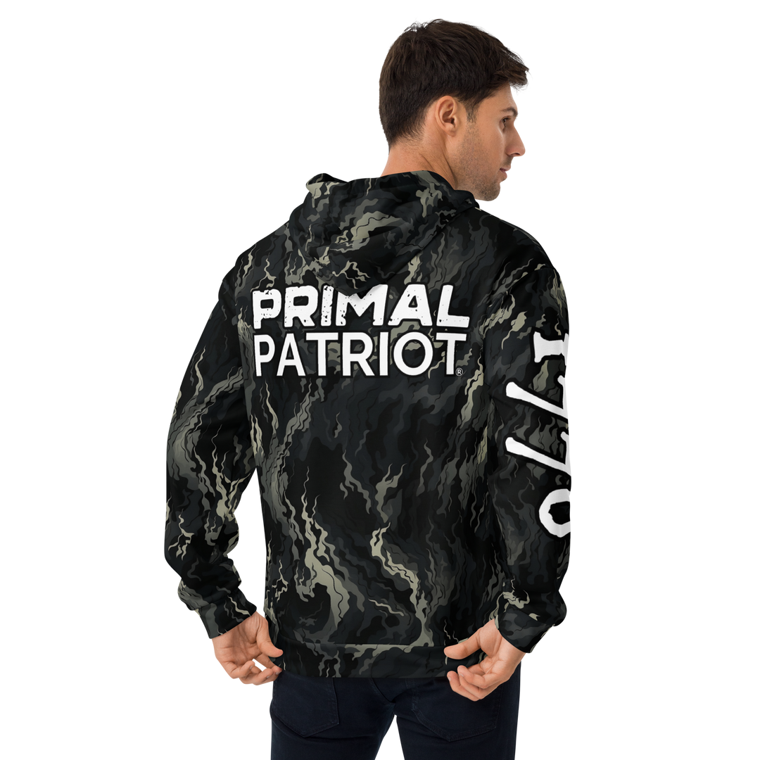 Men's Hoodie - Smoke Camo