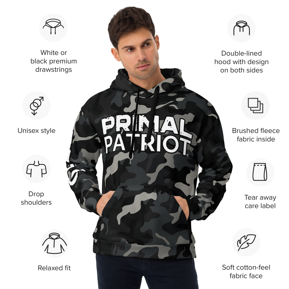 Men's Hoodie - Night Camo