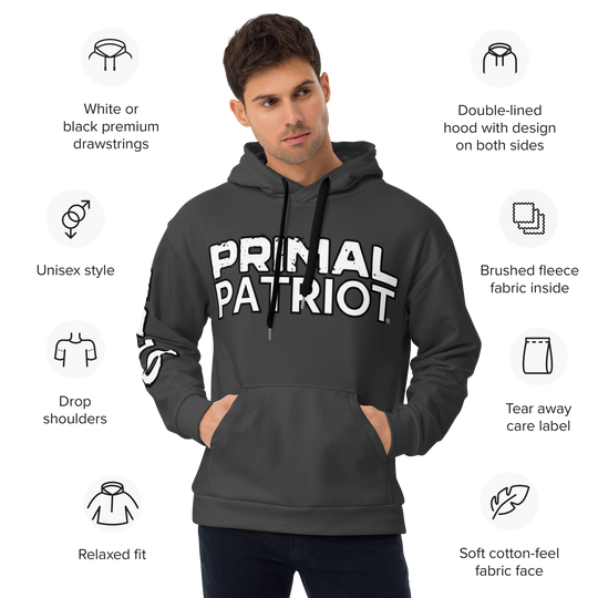 Men's Hoodie - Primal Gray