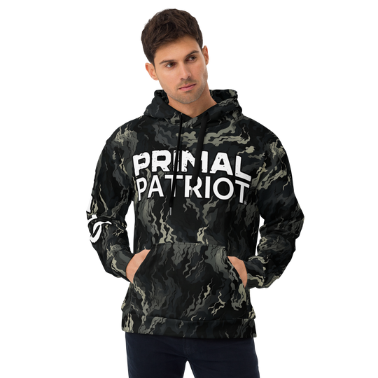 Men's Hoodie - Smoke Camo