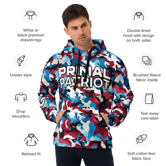 Men's Hoodie - Old Glory Camo