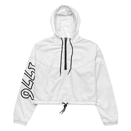 Cropped Windbreaker - White Primal