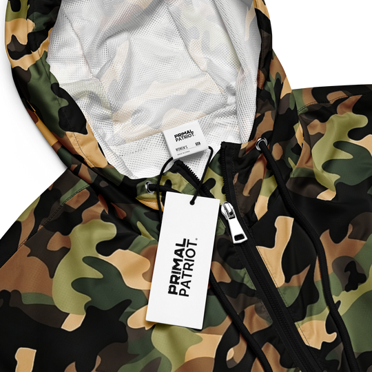 Cropped Windbreaker - Woodlands Camo