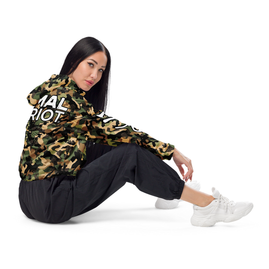 Cropped Windbreaker - Woodlands Camo