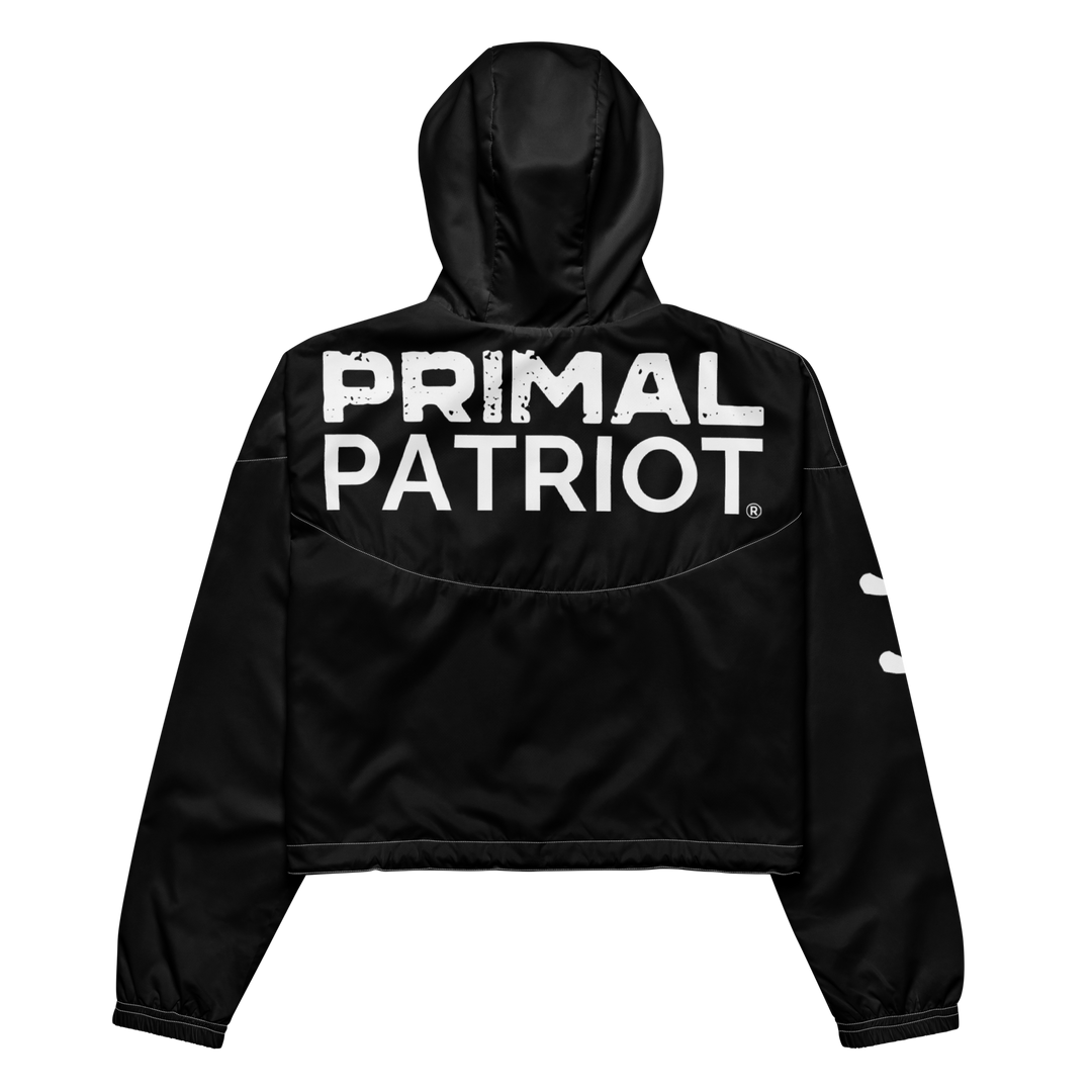 Cropped Windbreaker - Black Primal