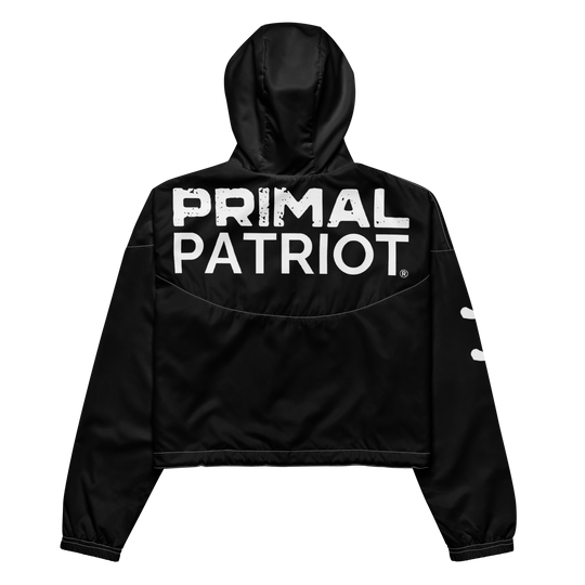 Cropped Windbreaker - Black Primal