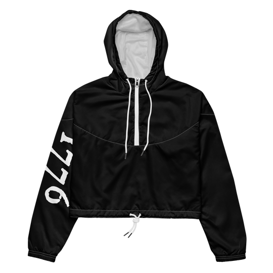 Cropped Windbreaker - Black Primal