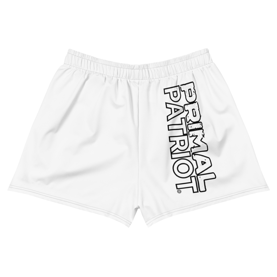 Recycled Athletic Shorts - White Primal