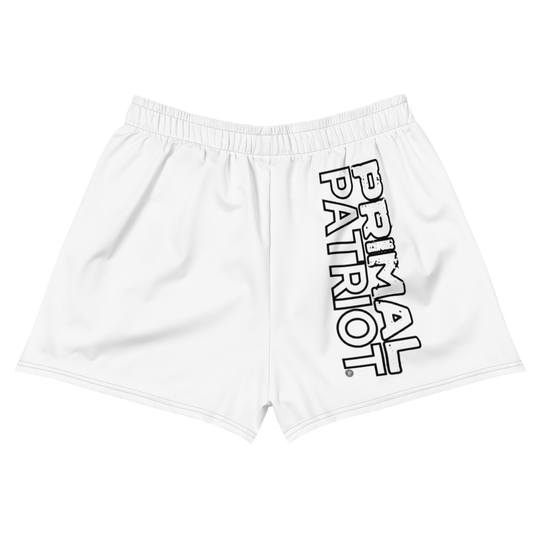 Recycled Athletic Shorts - White Primal