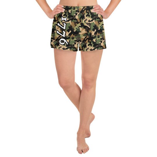 Recycled Athletic Shorts - Woodlands Camo