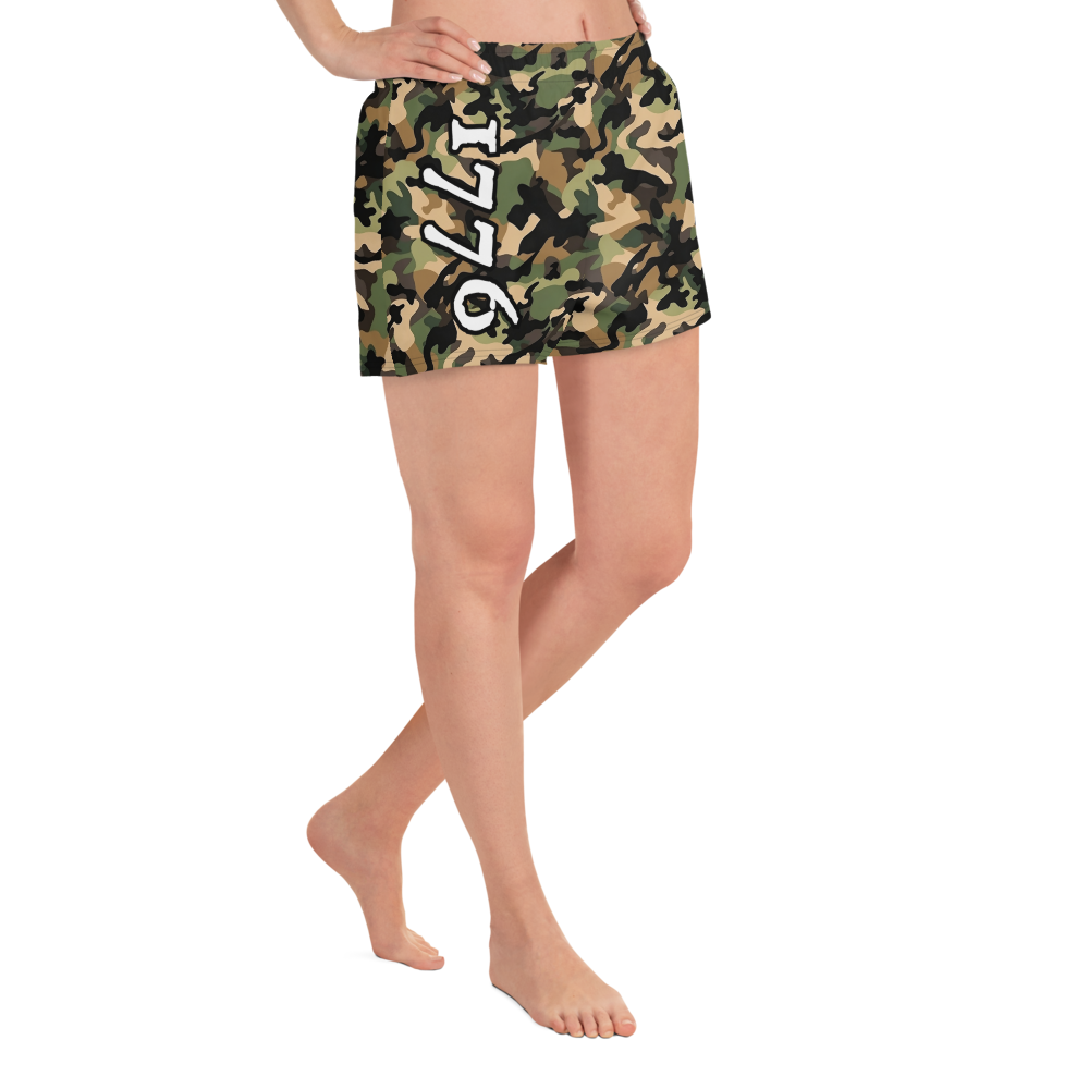 Recycled Athletic Shorts - Woodlands Camo