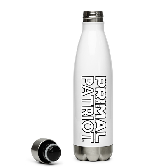 Stainless Steel Water Bottle - White Primal