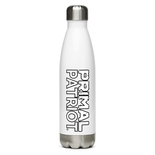 Stainless Steel Water Bottle - White Primal