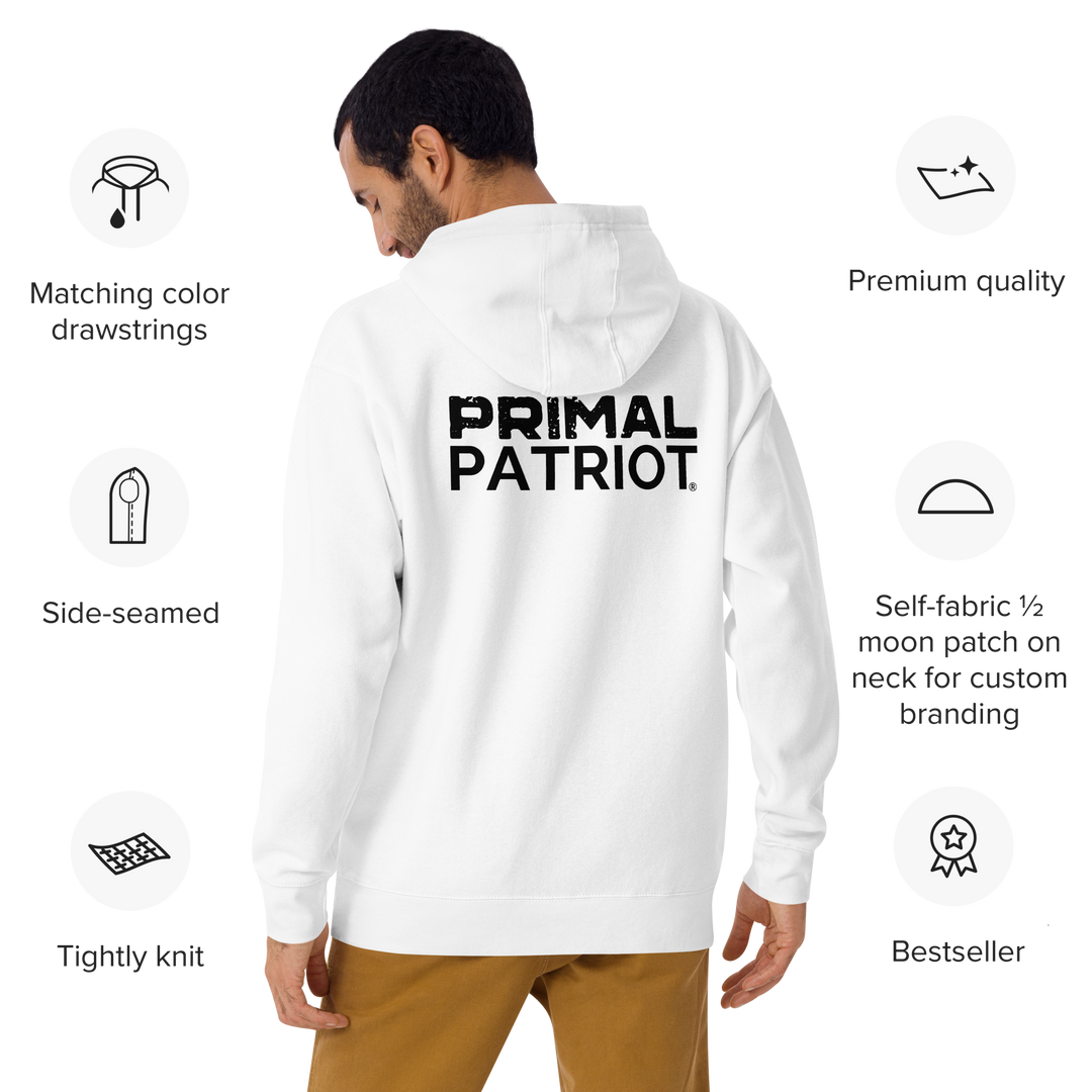 Men's Hoodie - Primal White