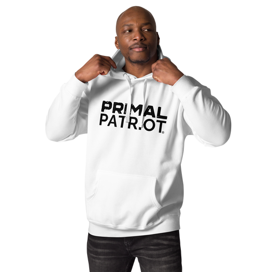 Men's Hoodie - Primal White