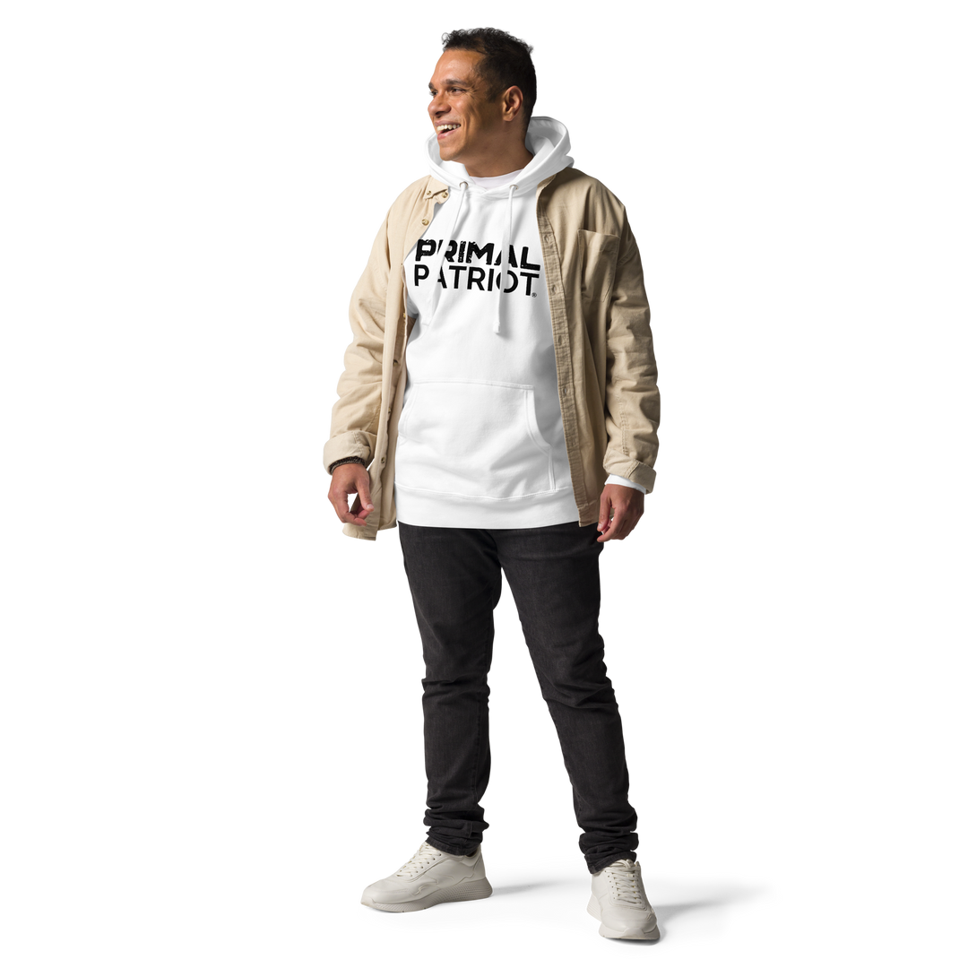 Men's Hoodie - Primal White