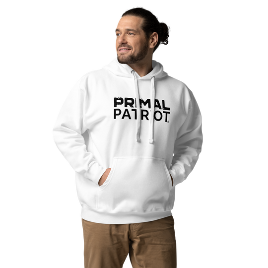 Men's Hoodie - Primal White