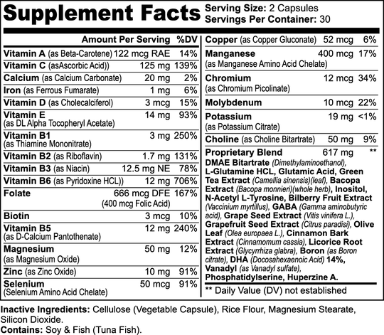 Red Tail Rally - Nootropic Brain & Focus Formula